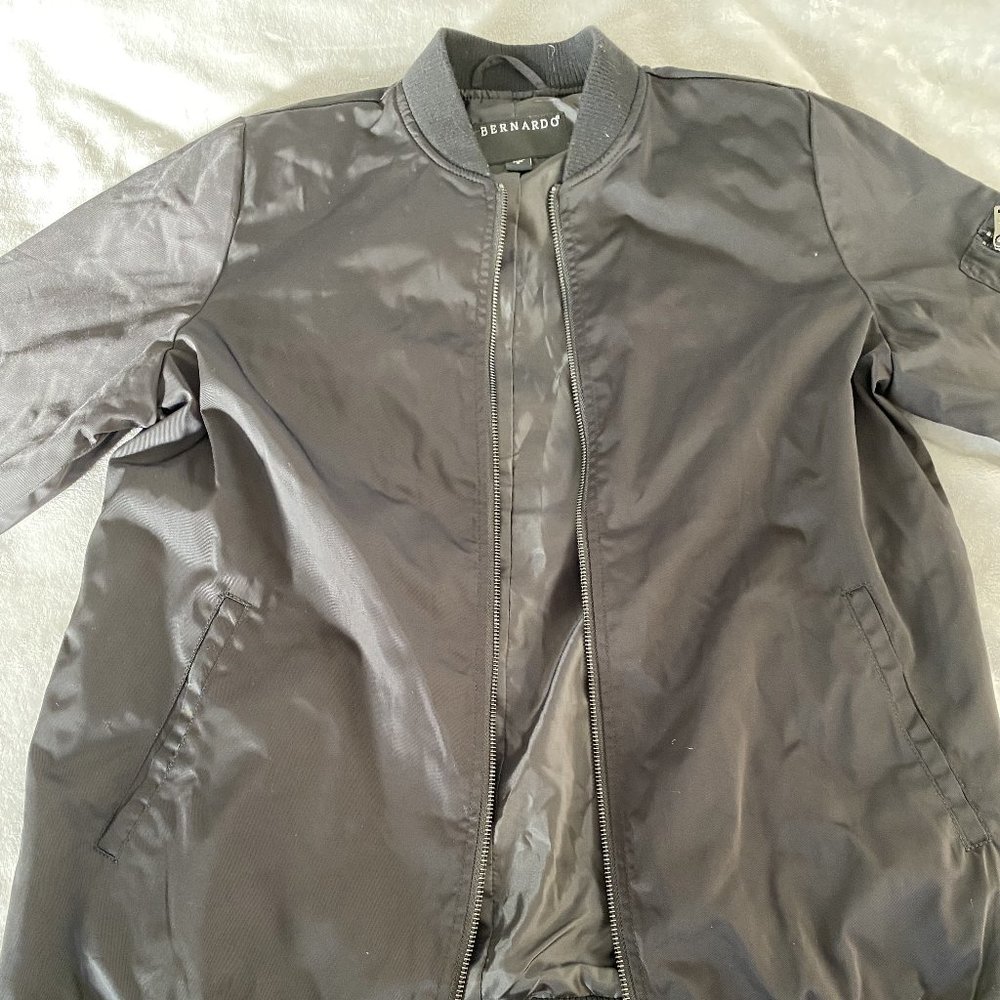 Women's Bernardo Black Bomber Jacket (*NWT)